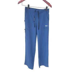 Carhartt Cross Flex Women's XS Utility Boot Cut Scrub blue Pants nurse hospital